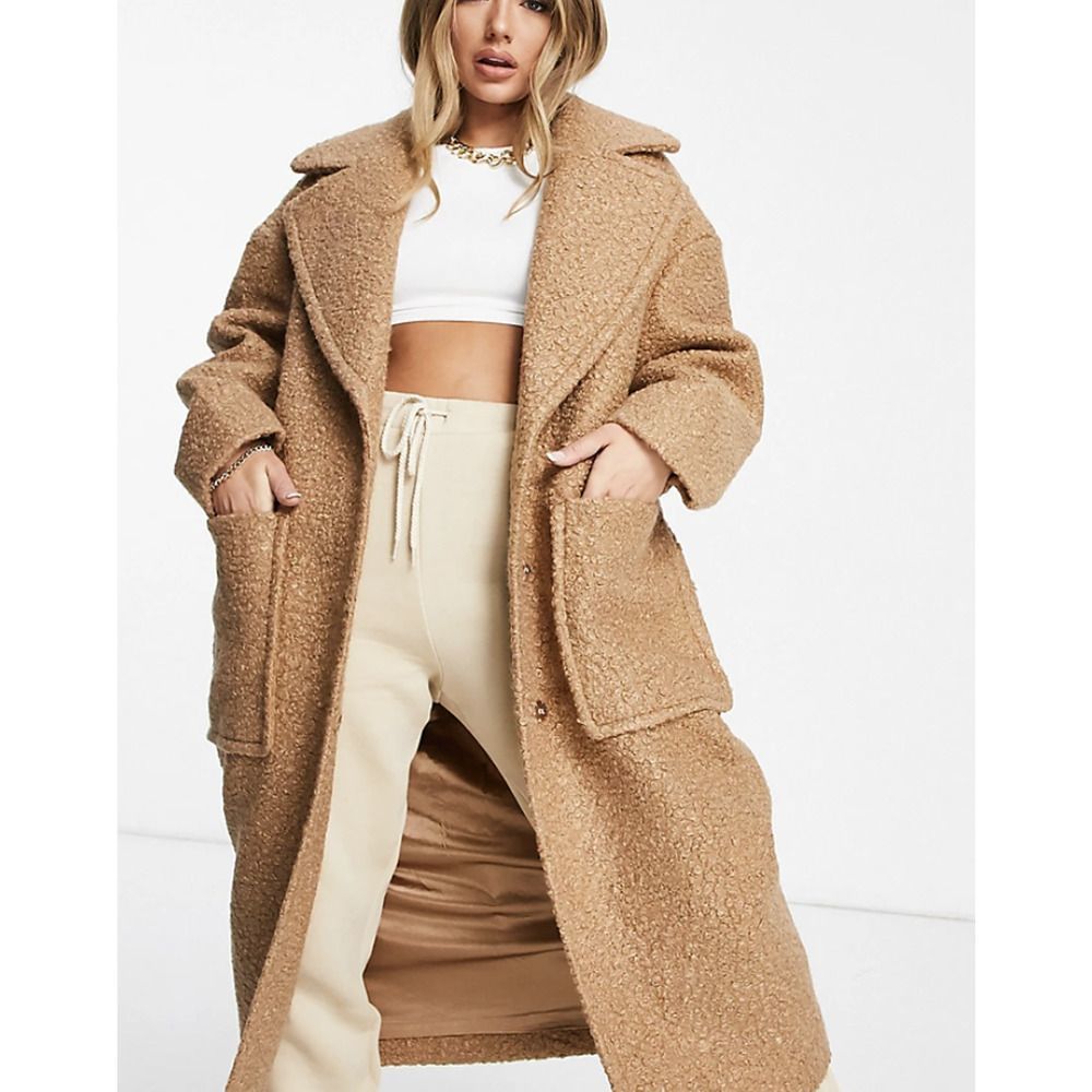 UGG Hattie Long Oversized Camel Teddy Coat NWT AND BAG Never Worn Trendy